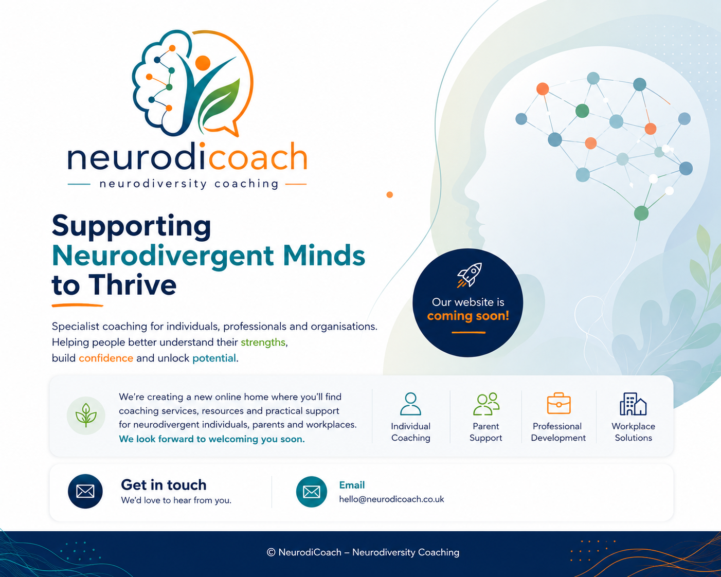 NeuroDiCoach Landing Page